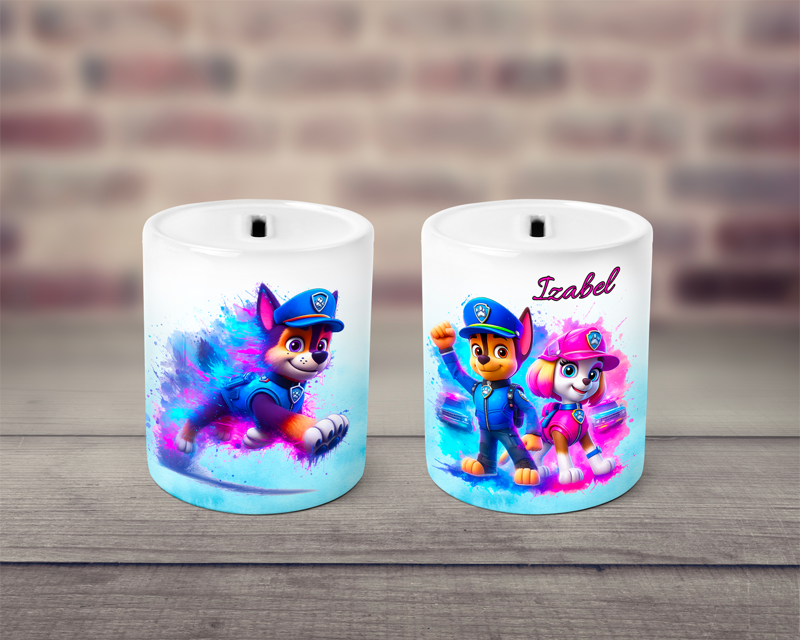 Pokladnička keramická Duhový pejsci