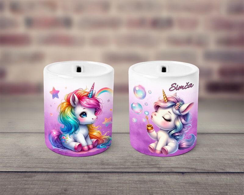 Pokladnička keramická Unicorn