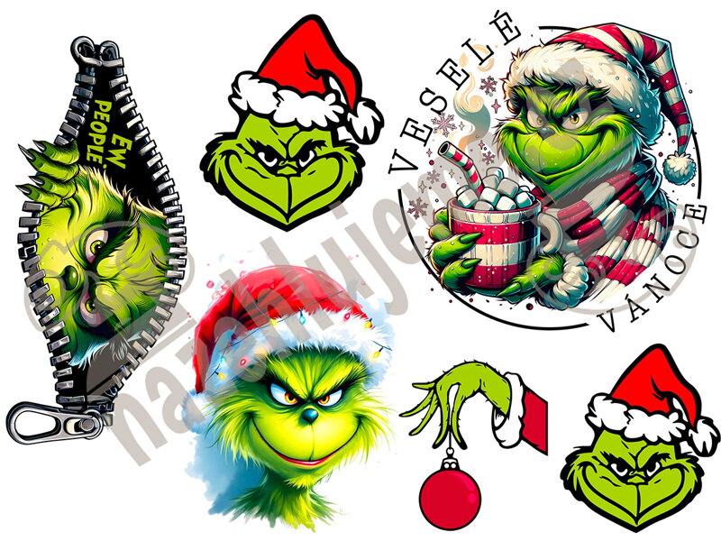 Samolepky arch Grinch Samolepky arch Grinch