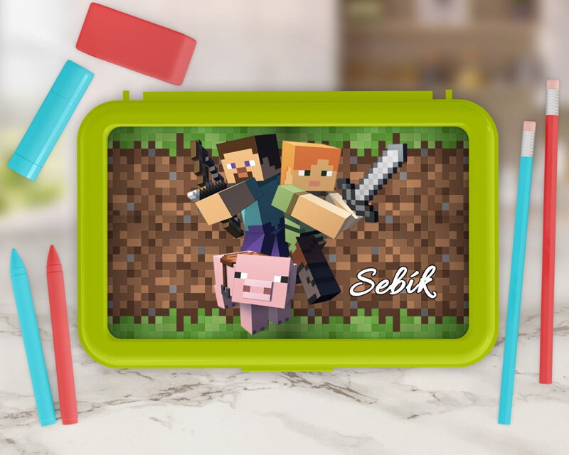 Svačinový box Minecraft