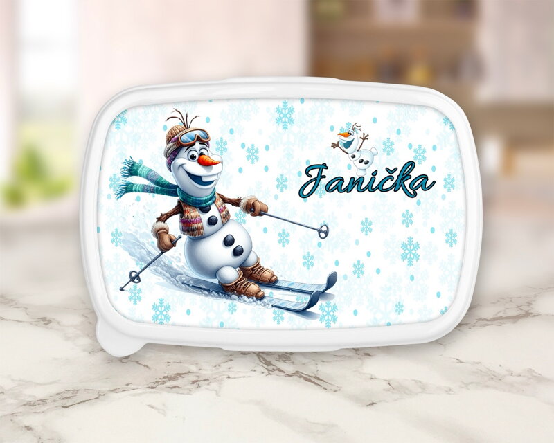 Plastový box 2 Sněhuláček