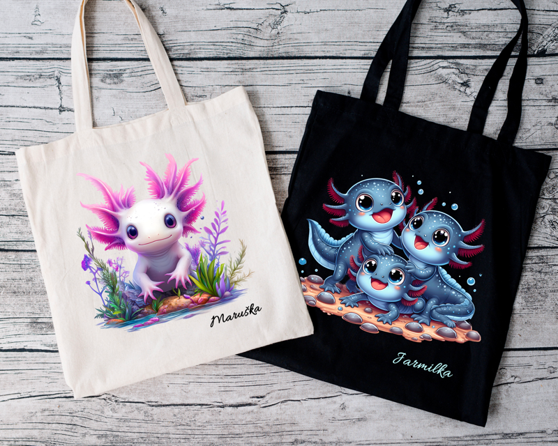 Bavlněná taška Axolotl Bavlněná taška Axolotl