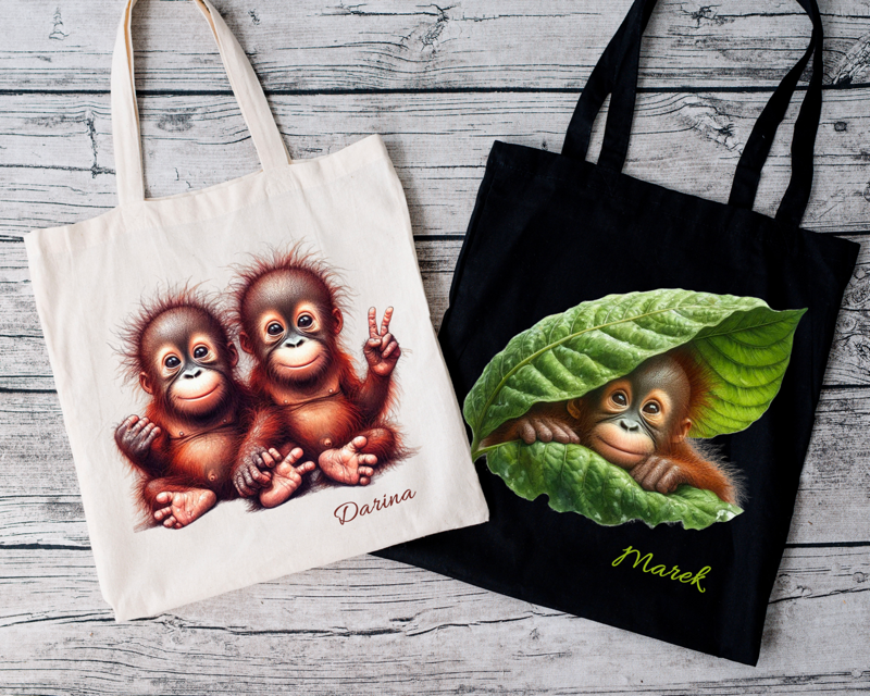 Bavlněná taška Orangutan Bavlněná taška Orangutan