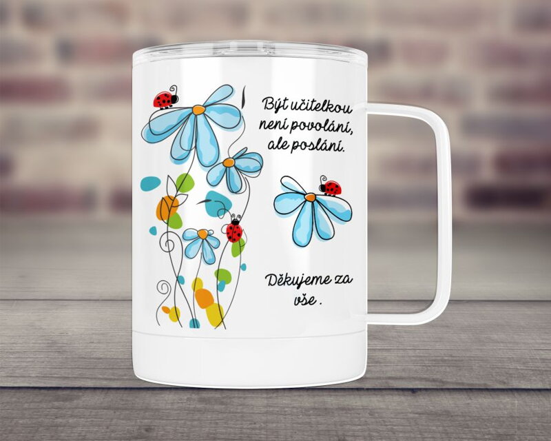 Termohrnek Být učitelkou je poslání modrá Termohrnek Být učitelkou je poslání modrá