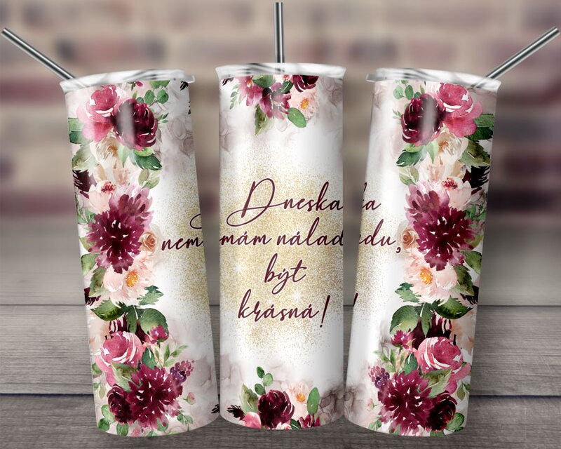 Termoska s brčkem 600 ml Dneska nemám náladu Termoska s brčkem 600 ml Dneska nemám náladu