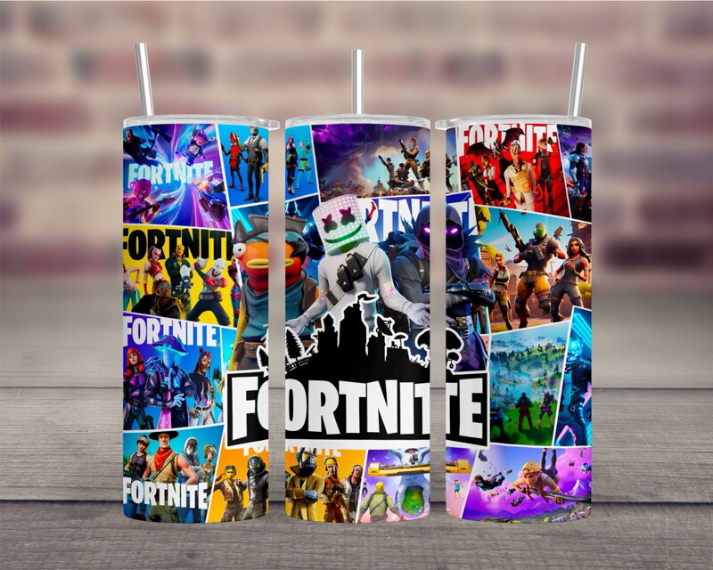 Termoska s brčkem Fortnite