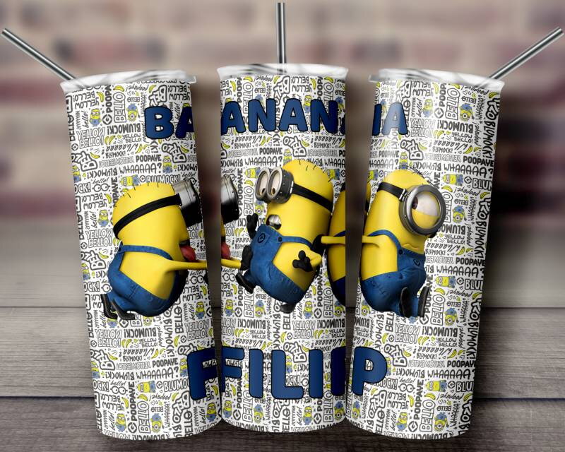 Termoska s brčkem Žluté příšerky