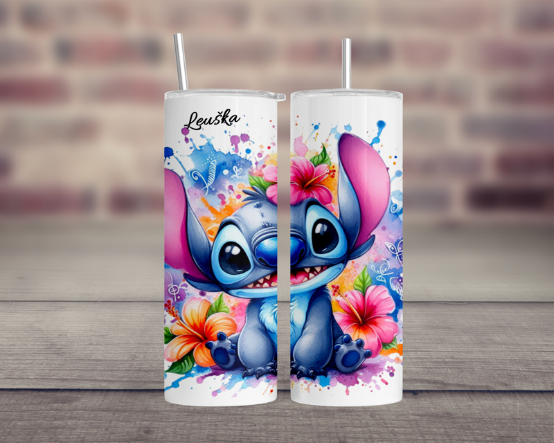 Termoska s brčkem Modrá příšerka