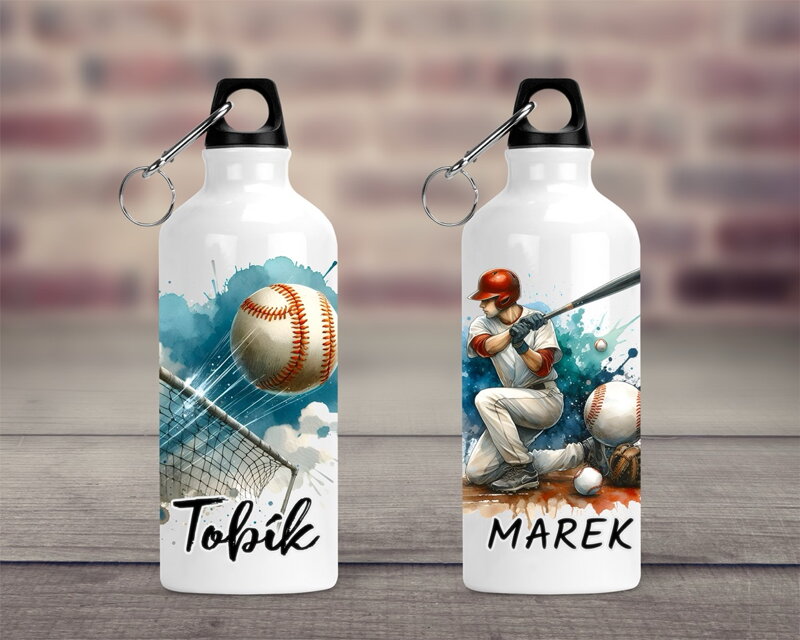 Cestovní hliníková lahev Baseball