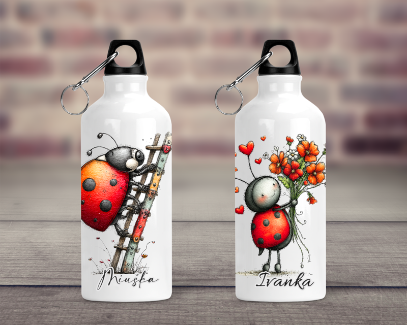 Cestovní hliníková lahev Berušky 2