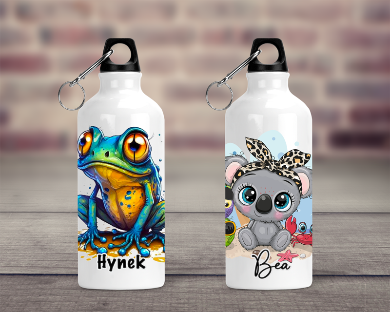 Cestovní hliníková lahev Mix obrázků