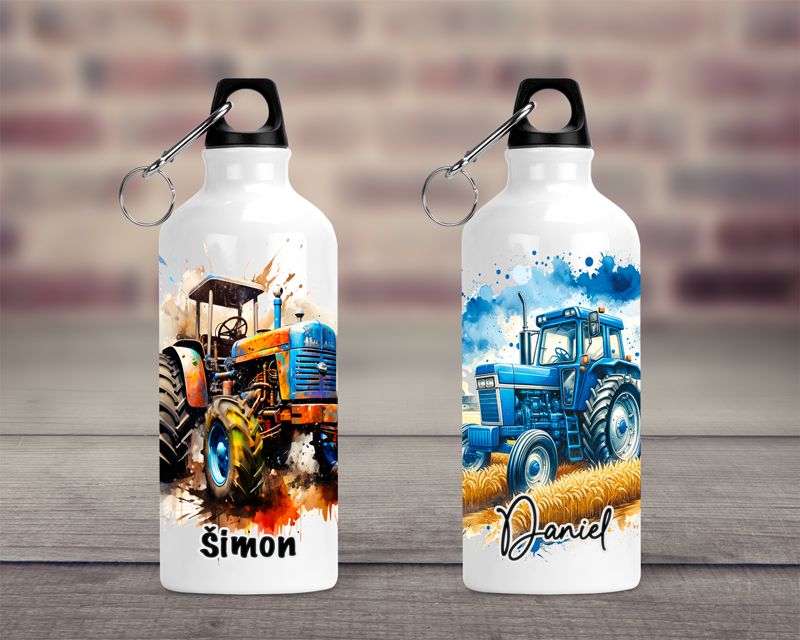 Cestovní hliníková lahev Traktory