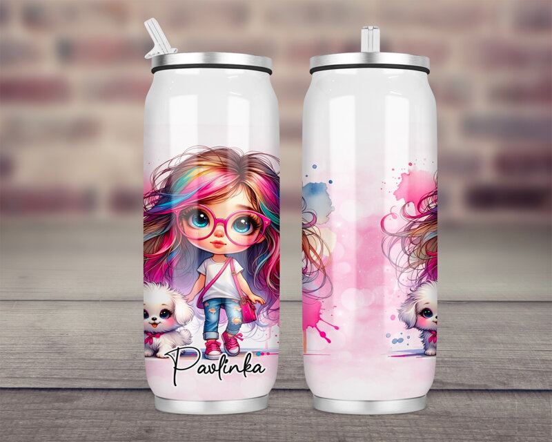 Termoska Coca-Cola celopotisk Duhová dívka