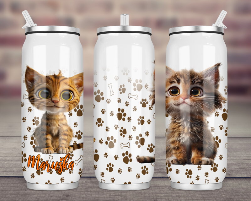 Termoska Coca-Cola celopotisk Kočky