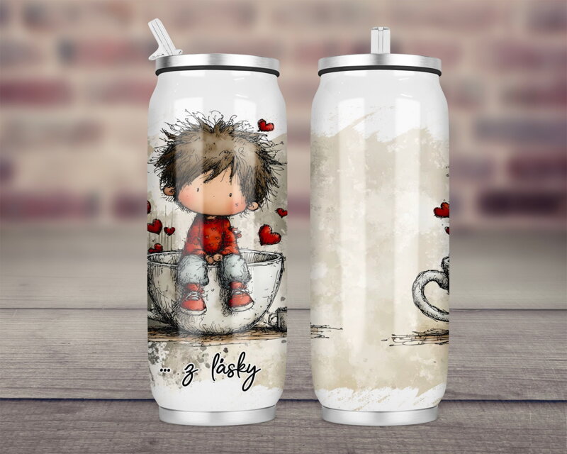 Termoska Coca-Cola celopotisk Love Boy