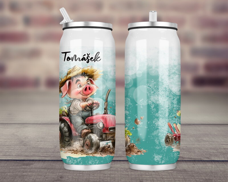 Termoska Coca-Cola celopotisk Prasátko zahradníkem