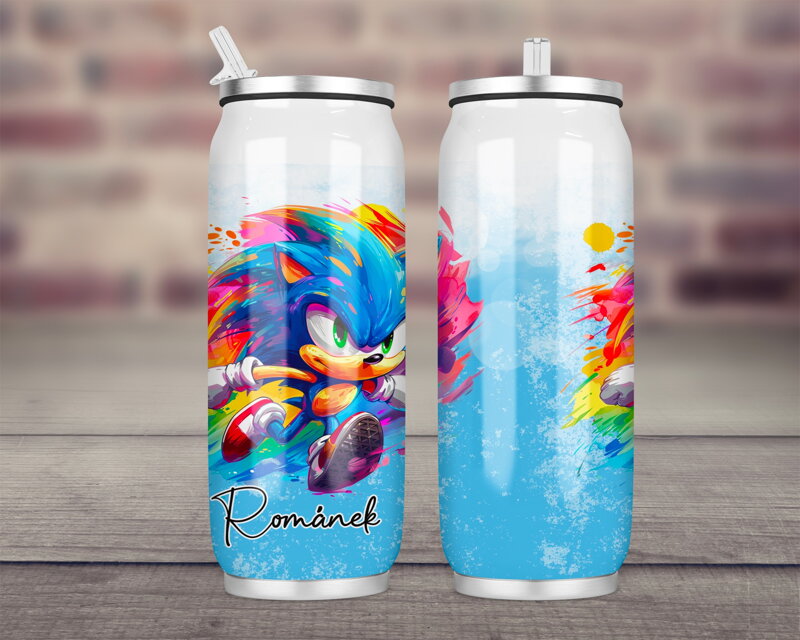 Termoska Coca-Cola celopotisk Modrý ježek