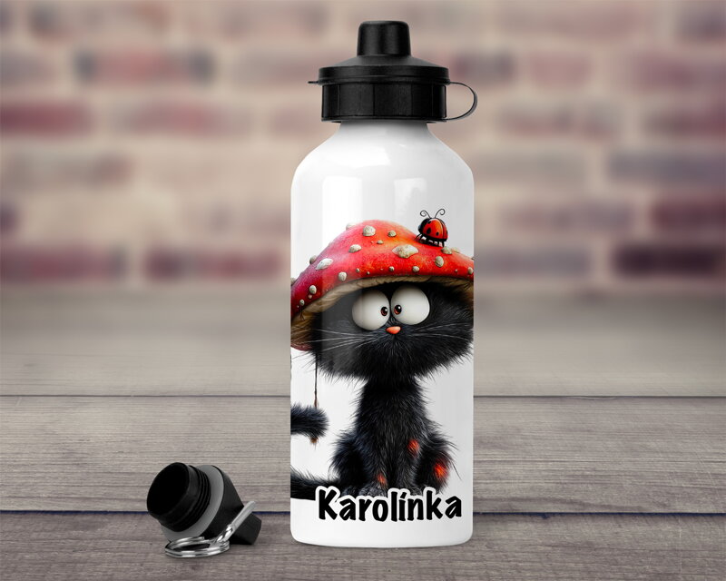 Dětská lahev Černý kocourek