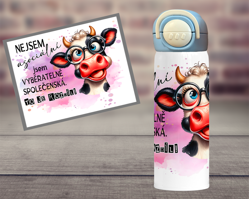 Termoska DUO Asociální - pro ni