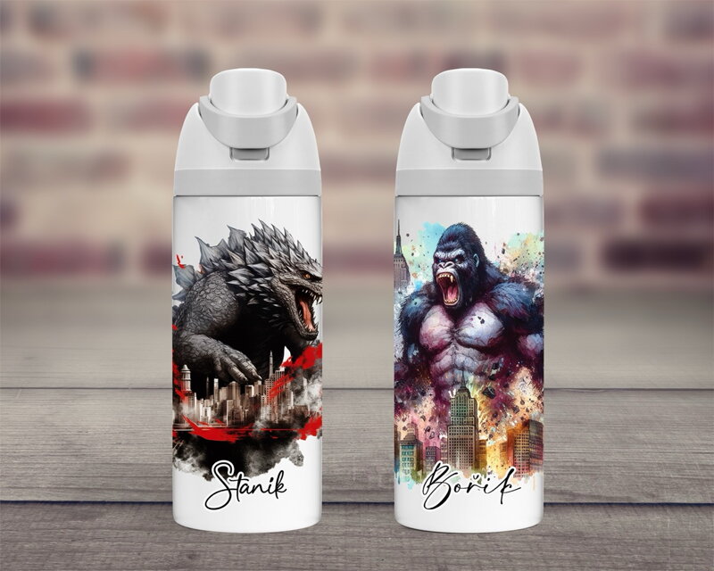 Termoska dvojitá Godzila & King Kong