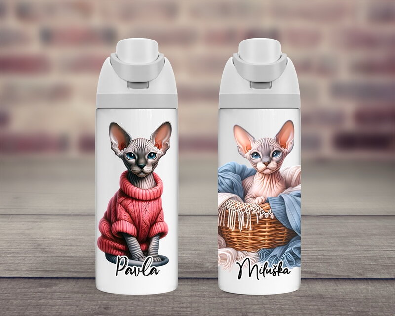 Termoska dvojitá Sphynx kočka