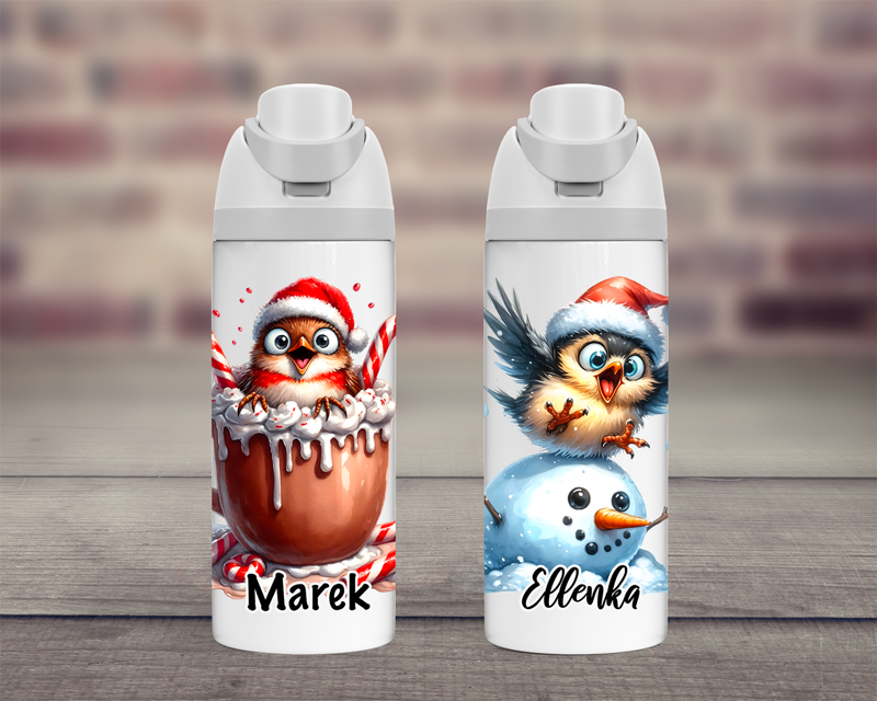 Termoska dvojitá Vánoční Bird