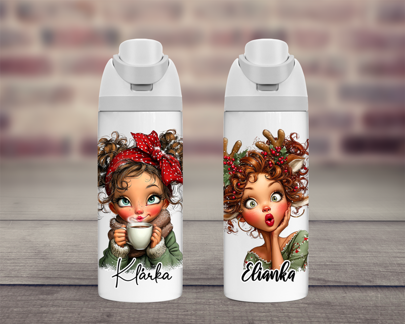 Termoska dvojitá Vánoční Žena