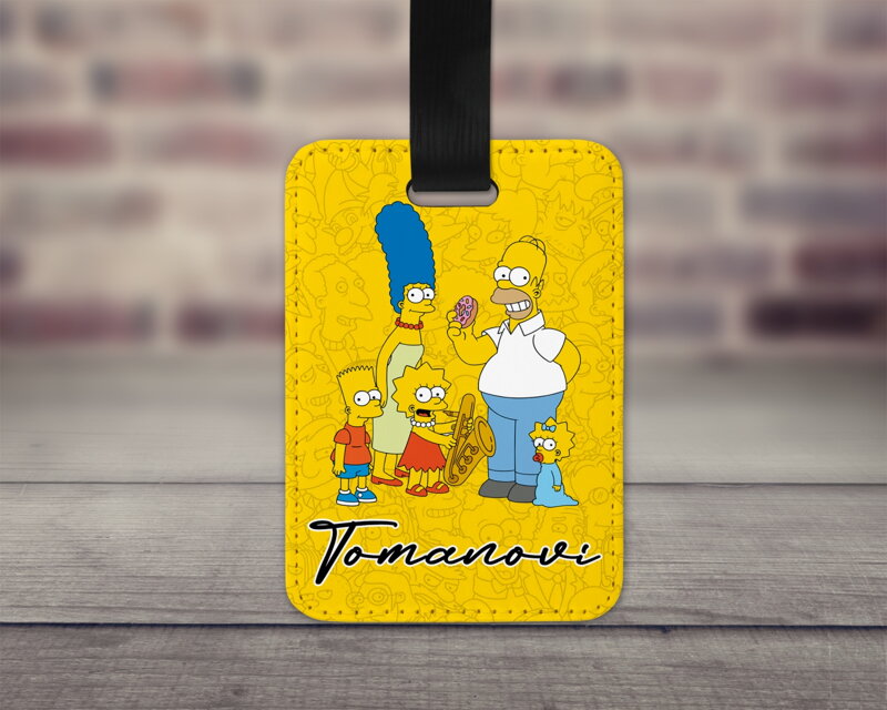 Visačka na zavazadlo Simpsons 1